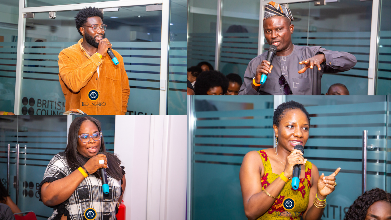 Audience sharing their opinion on the film watched