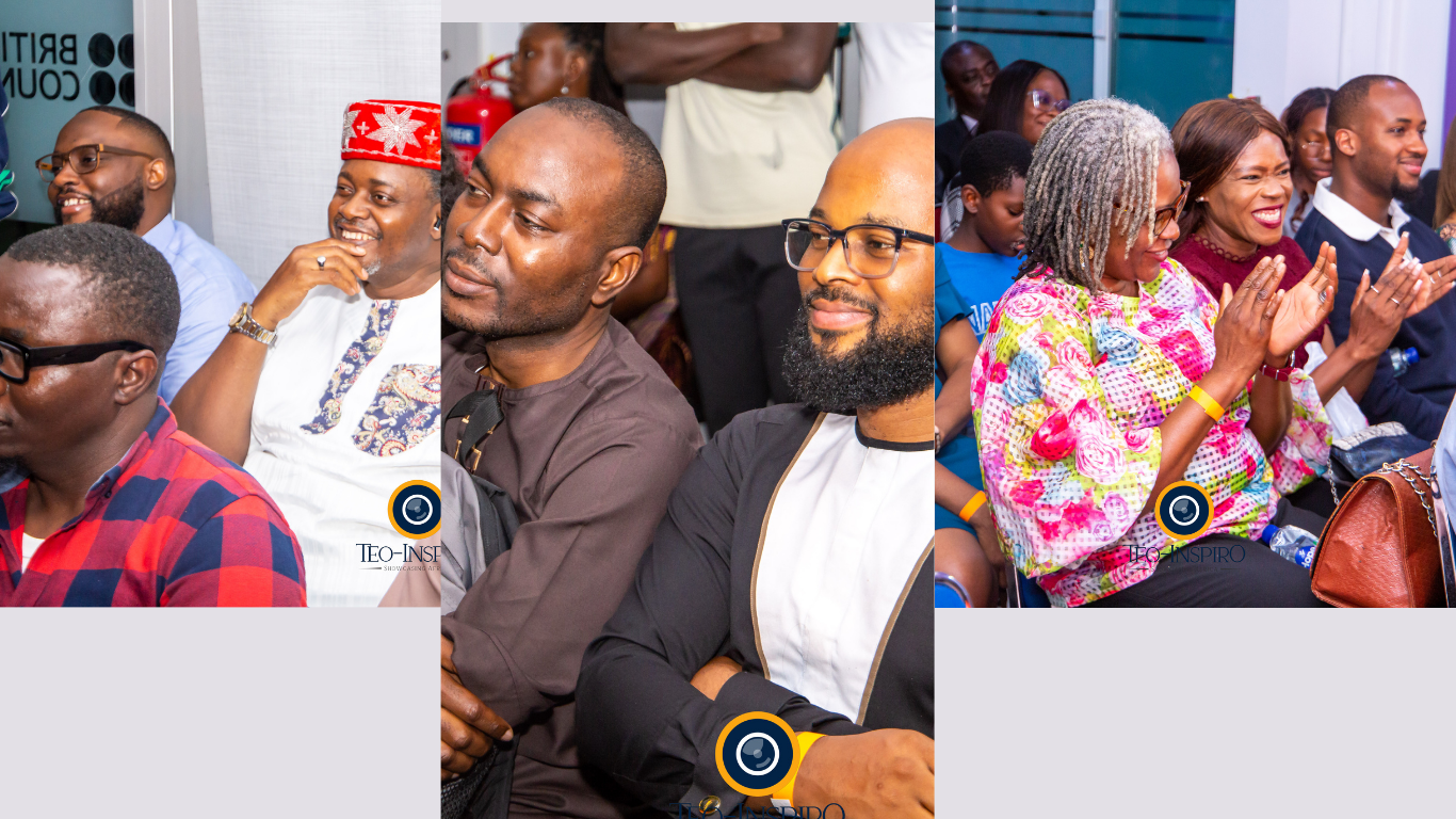 Reactions from the crowd during filming